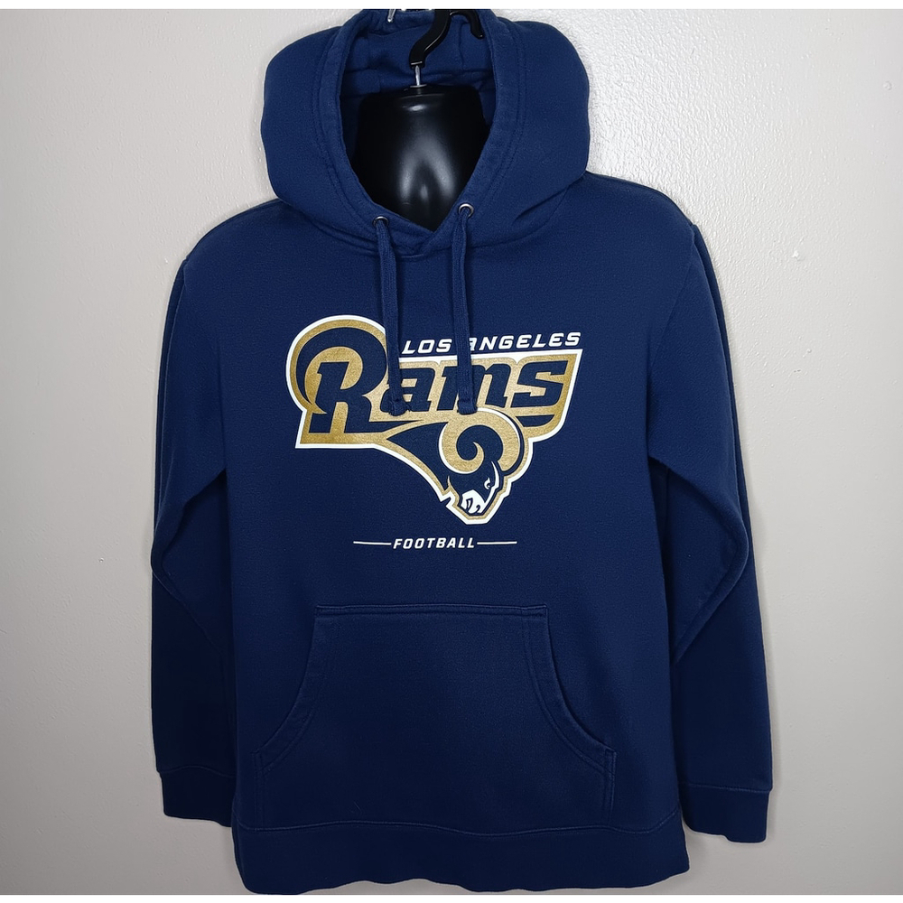 Los Angeles Rams Adult Medium NFL Hoodie Blue Sweatshirt Fanatics Pro Line